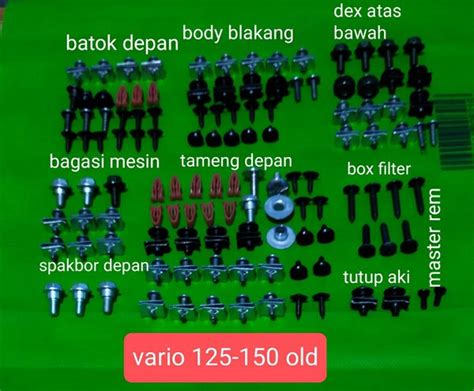 Jual Full Set Baut Body Set Honda Vario Old Di Lapak Ertiga