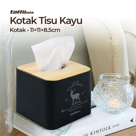 Jual Premium Square Tissue Box Tempat Tisu Desain Rumah Ruang Tamu Meja