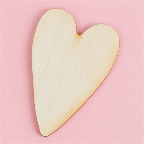 3 12 Unfinished Wood Folk Heart Cutout Wooden Hearts And Stars