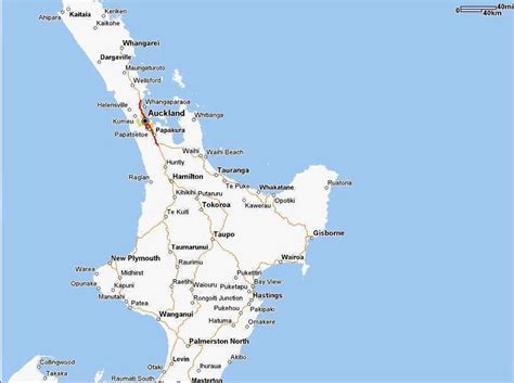 Regional Map of North Island | Political Map of New Zealand