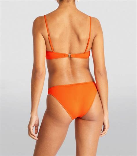 Womens Melissa Odabash Orange Spain Bikini Top Harrods Uk