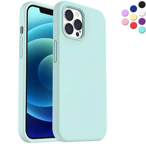 Silicone Case For Iphone 12 Pro And Iphone 12 Shock Absorbent Raised