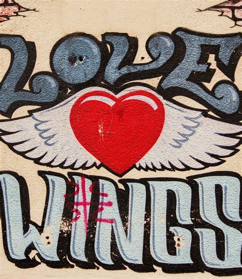 Free picture: graffiti, love, text, message, romantic, wings, heart ...