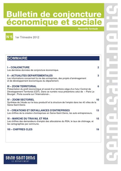 Calaméo Bulletin de conjoncture économique et sociale N5