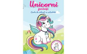 Unicorni Jucausi Carte De Colorat Cu Abtibilduri Brijbasi