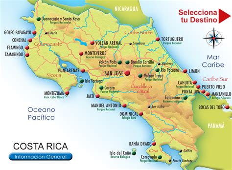 Rios De Costa Rica Mapa