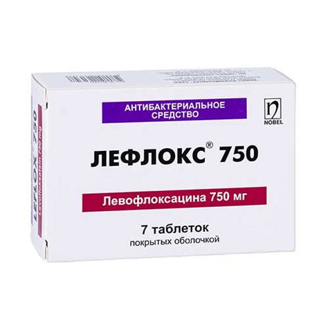 Лефлокс таб. 750мг №7 от Нобель-Фармсаноат, цена - купить с доставкой в ...