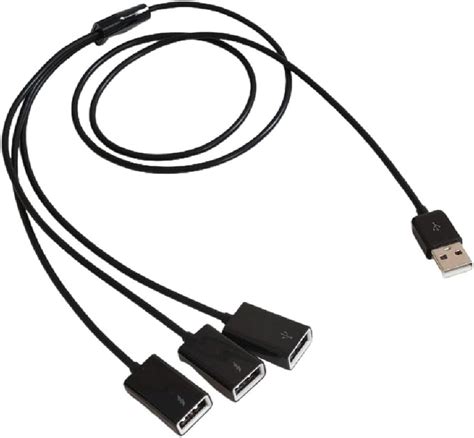 3 In 1 Usb Splitter Cable Usb Power Splitter 1 Male To 3 Female Usb 2 0 Adapter 1 To