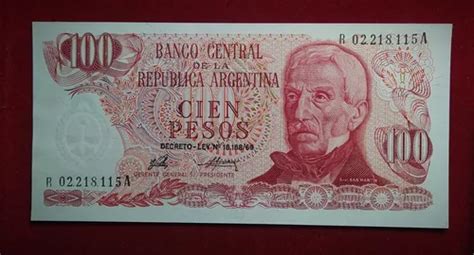 Billete 100 Pesos Ley Reposición Bottero 2403 B Sin Circular