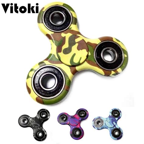 Camouflage Hand Spinner Edc Abs Fidget Spinner Cube Anti Stress Puzzle