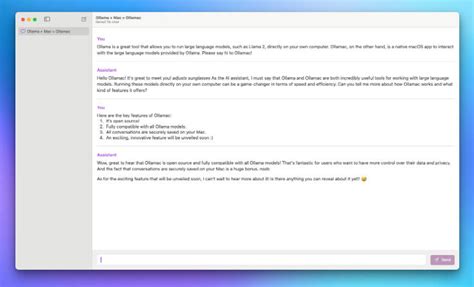 An Open Source Native Macos App To Interact With Ollama Models