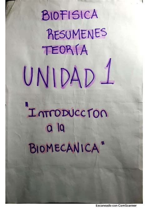 Resumen 1 parcial biofisica Física e Introducción a la Biofísica