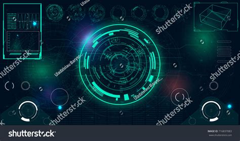 Radar Screen Vector Illustration Your Design Stock Vector (Royalty Free ...