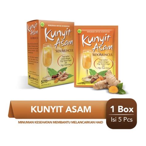 Jual Kunyit Asam Sidomuncul Sachet Melancarkan Haid Menyegarkan