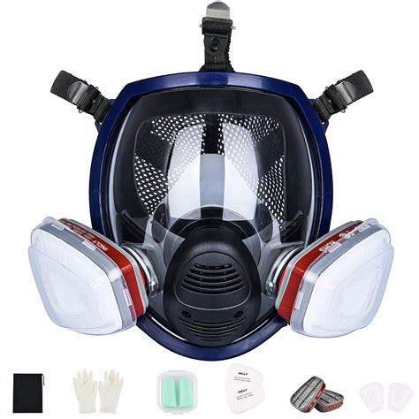 INCLY Full Face Respirator Mask, Safe Gas Masks Cover with Asbestos ...