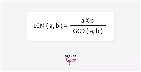 Lcm Of Two Numbers In Java Scaler Topics