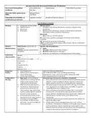 Anemia Charts Docx Decreased Hemoglobin Synthesis Anemia