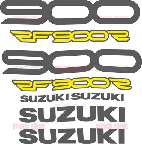 Suzuki Rf Logos Decals Stickers And Graphics Mxg One Best Moto