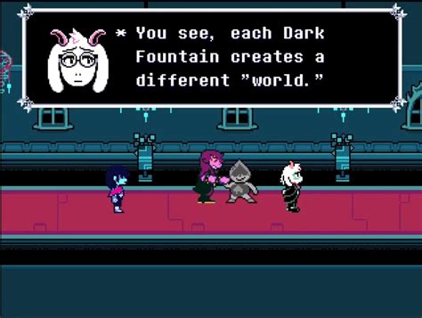 An interesting connection (gallery; dark fountains) : r/Deltarune