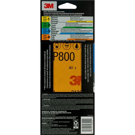 3m Wetordry Sandpaper 03022 800 Grit 3 2 3 Inch X 9 Inch 5 Pack