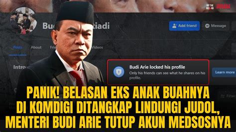 PANIK BELASAN EKS ANAK BUAHNYA DITANGKAP KARENA LINDUNGI JUDOL FB