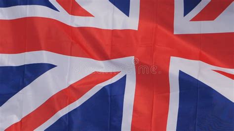 The National British Flag Waving in the Wind. Stock Footage - Video of ...