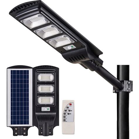 LAMPA ULICZNA SOLARNA LED 150W 6500K 15000LM Z CZUJNIKIEM RUCHU I