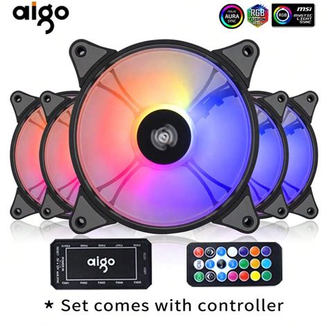 Aigo Ar Mm Pc Computer Case Fan Rgb Heatsink Aura Sync Sata Port