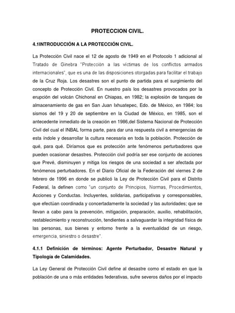 Proteccion Civil Pdf Defensa Civil Temblores