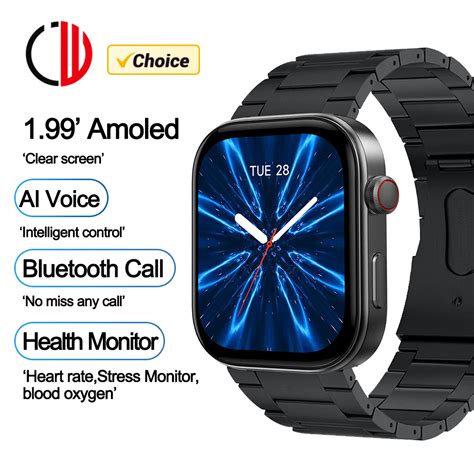 New Zzysmart Inch Amoled Atm Smart Watches Bluetooth Call Blood