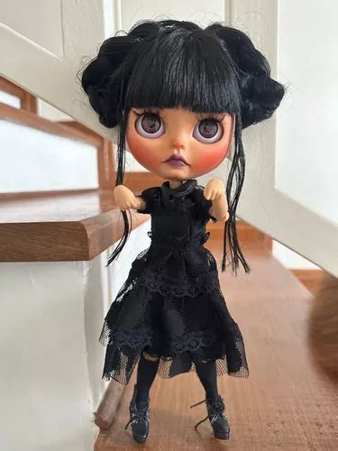 Boneca Blythe Tbl Customizada Vandinha Wednesday Addams Frete Gr Tis