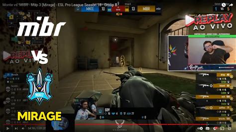 MIBR Vs MONTE MIRAGE ESL Pro League Season 18 YouTube