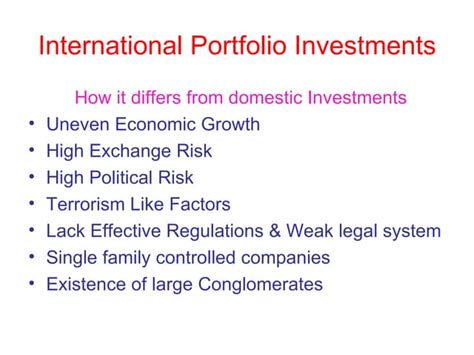 International Portfolio Management Basics Ppt