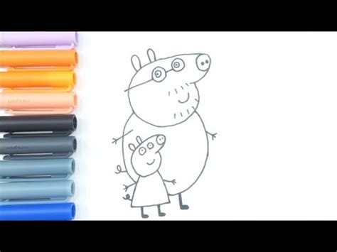 Como Desenhar A Peppa Pig Seu Papai Pig Desenho Para Crian As