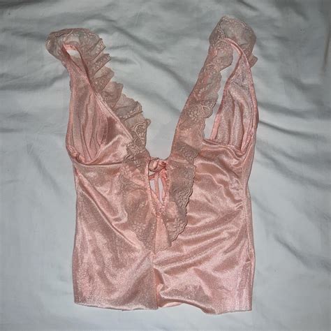 Vintage 80s Style Lingerie Silk Cami Top I Think It Depop