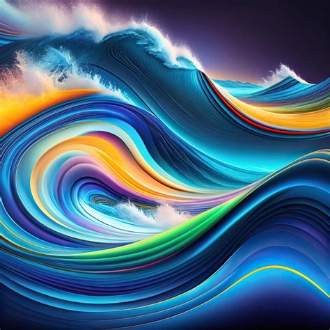 Premium AI Image | Abstract Water Waves Background