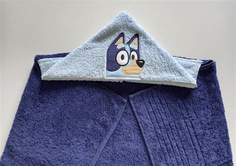 Bluey Hooded Towel Peeker Kids Child Toddler Baby T Etsy Australia