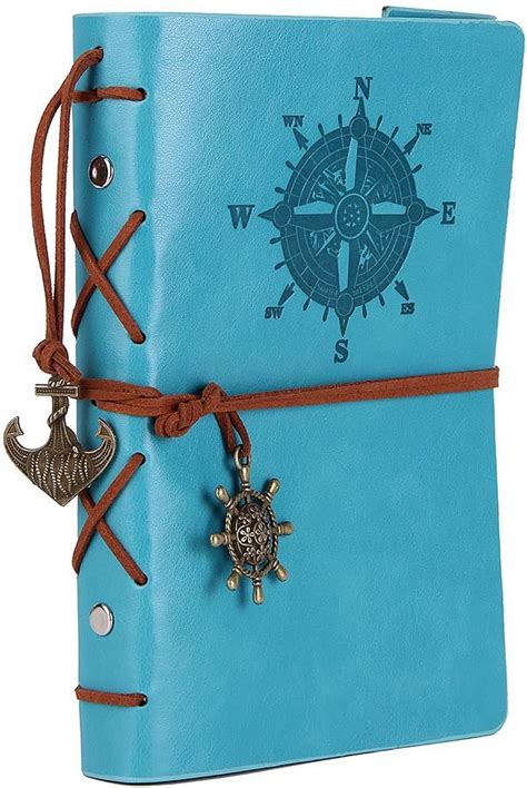 Leather Writing Journal Notebook Vintage Nautical Spiral