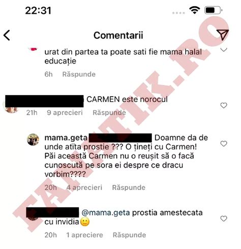 Ce A Vrut S I Scrie Mama Geta Sterp Lui Carmen De La S Lciua Dup Ce