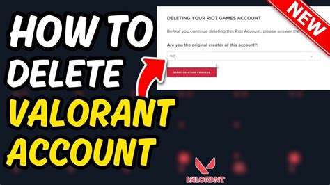 How To Delete A Valorant Account Permanently Updated Youtube