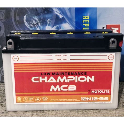 12N12 3B Motolite Champion Battery Solution NOT Included Shopee