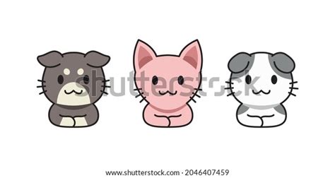 Vector Cartoon Cute Cats Set Design Stock Vector Royalty Free