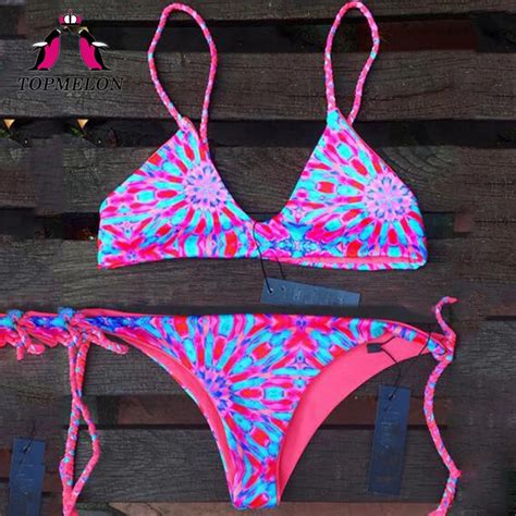 Topmelon Bikini 2017 Swimwear Women Push Up Mini Bikini Beachwear Bathing Suit Triangle Sexy