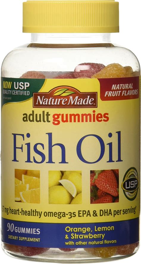 Amazon Nature Made Fish Oil Adult Gummies Orange Lemon