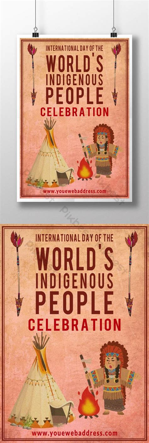 International Day Of The Worlds Indigenous People Poster Psd Free