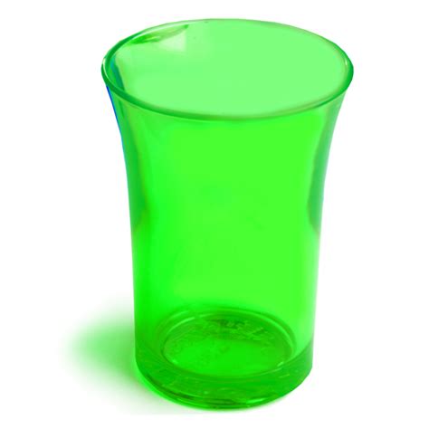 Econ Neon Green Polystyrene Shot Glasses Ce 1 25oz 35ml Plastic Shot Glasses Coloured Shot