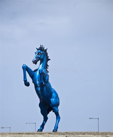 Denver International Airport Statue Editorial Image - Image of tall ...