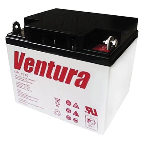 Аккумуляторы AGM - AGM аккумулятор Ventura GP 12-40 (12 В, 40 А*ч)