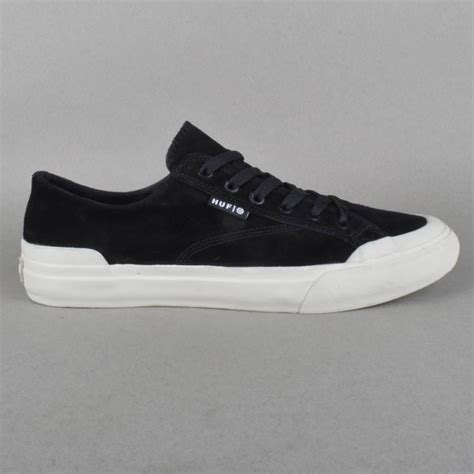 Huf Classic Lo Skate Shoes Black Bone Huf From Native Skate Store Uk