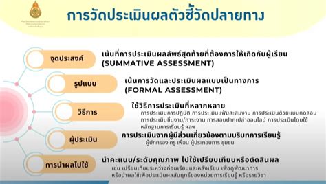 ตัวชี้วัดระหว่างทางและตัวชี้วัดปลายทาง ตามหลักสูตรแกนกลางการศึกษาขั้น